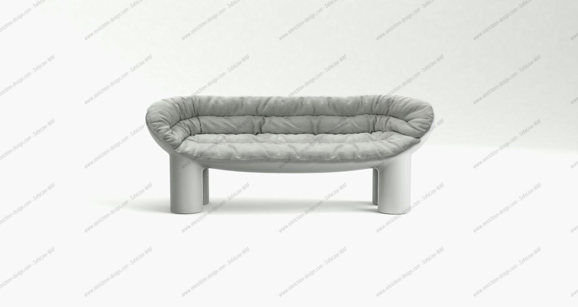 Roly Poly Bank Driade Concrete