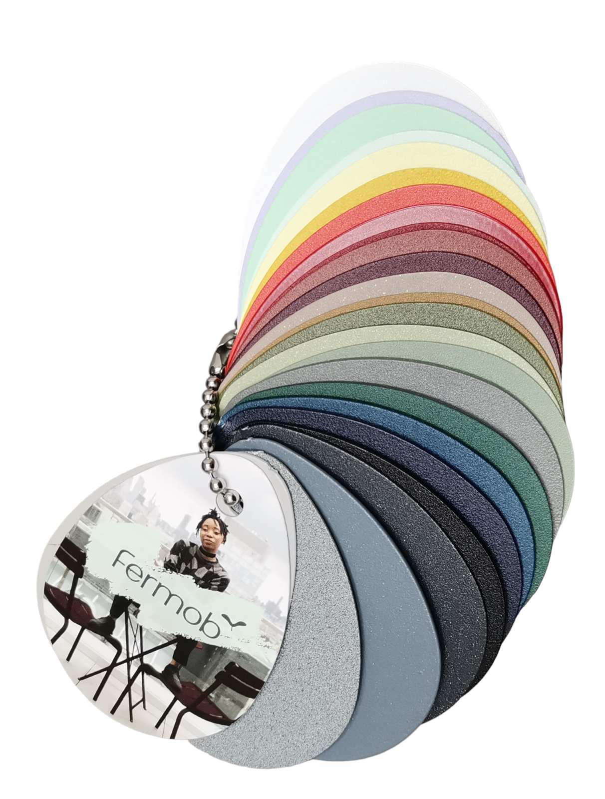 Colour sample colour card metal Fermob