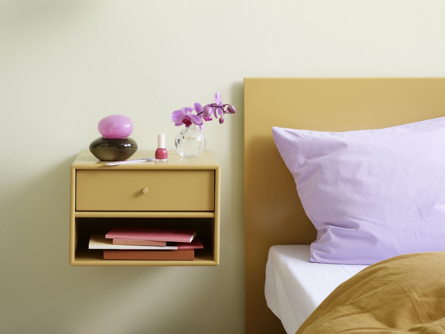 Dash Nightstand Wall Truffle Montana QUICK SHIP
