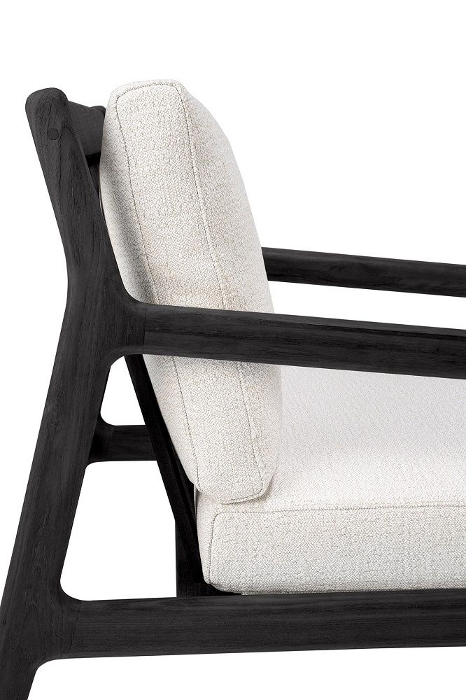 Jack Outdoor 2/ 3 Seater Sofa Teak Black Lacquered Ethnicraft 