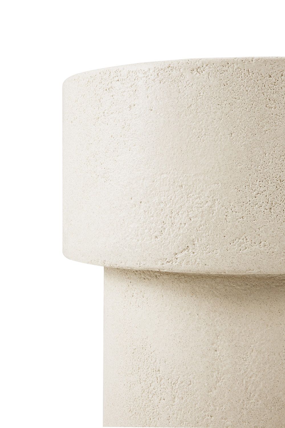 Elements Coffee Table Microcement Off White Mushroom Shape Ethnicraft 