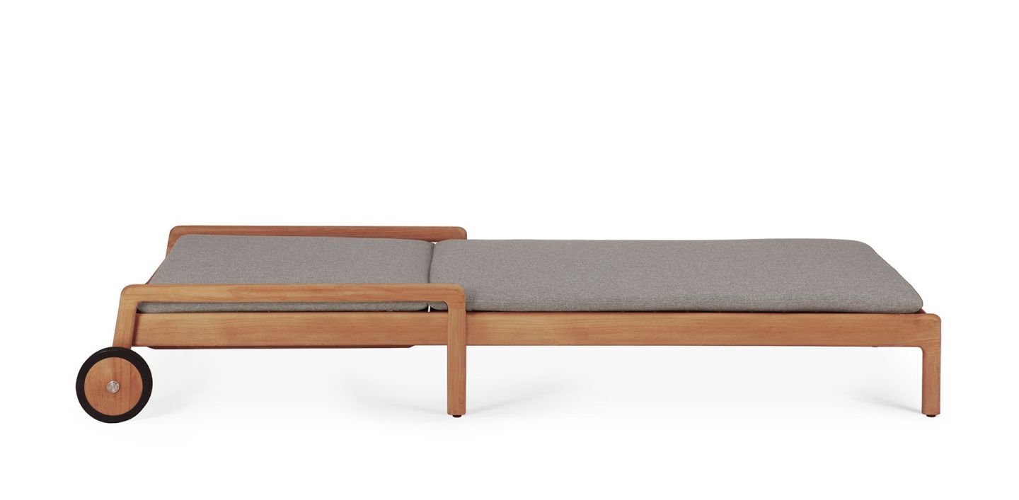 Jack Outdoor Adjustable Lounger Teak Ethnicraft Mokka