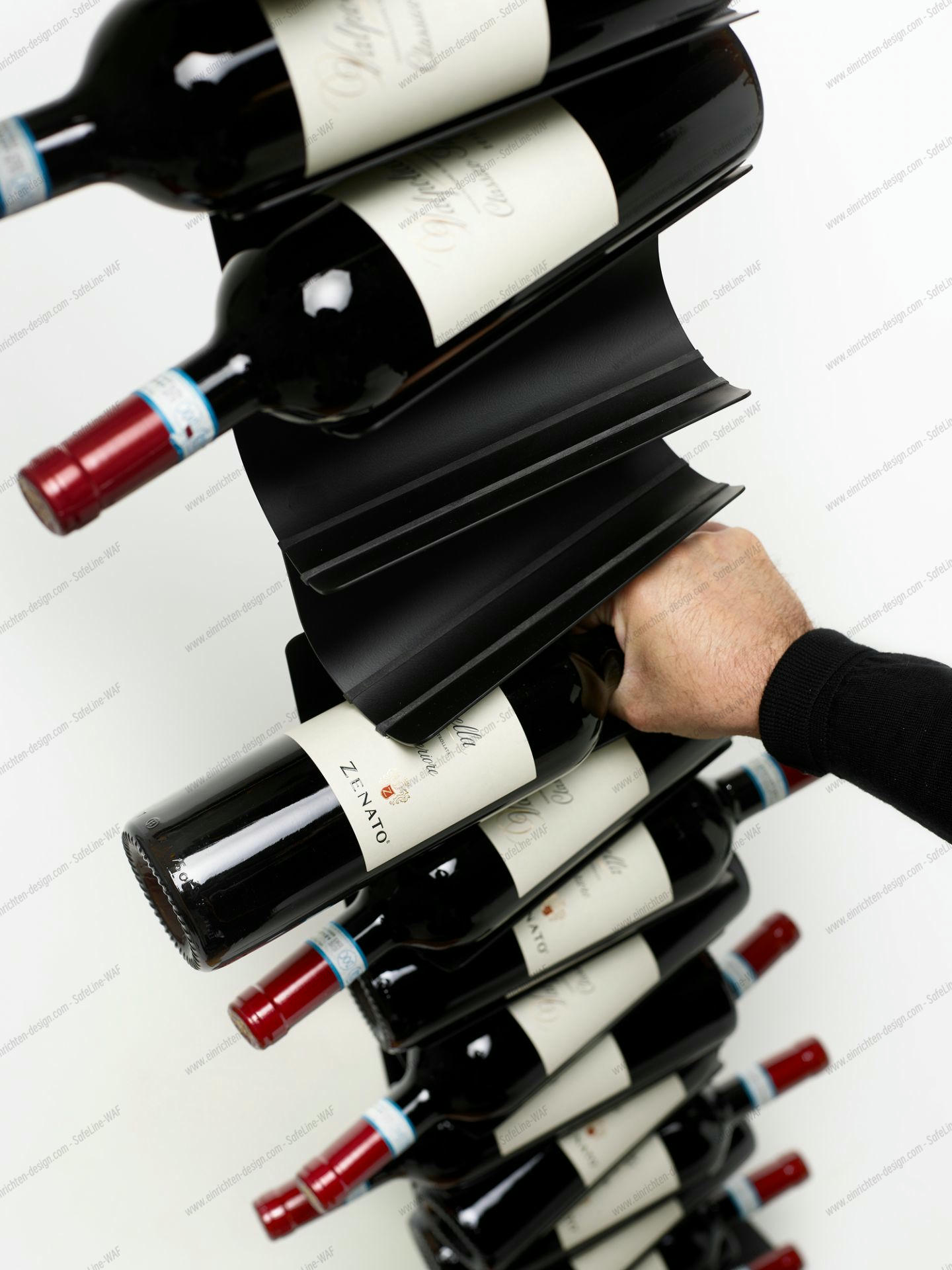 Ptolomeo Vino Wine Rack 155 Black Opinion Ciatti