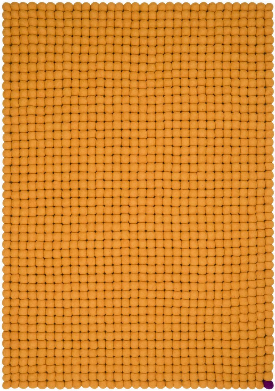 Big One Rectangular Felt carpet 200 x 300 cm myfelt Ochre yellow