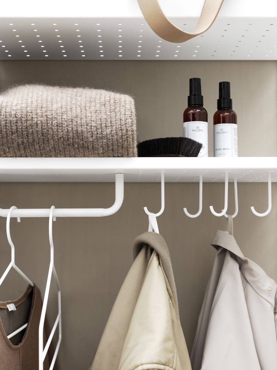 Single Part Hooks for Metal Shelf Pack of 5 String Furniture 