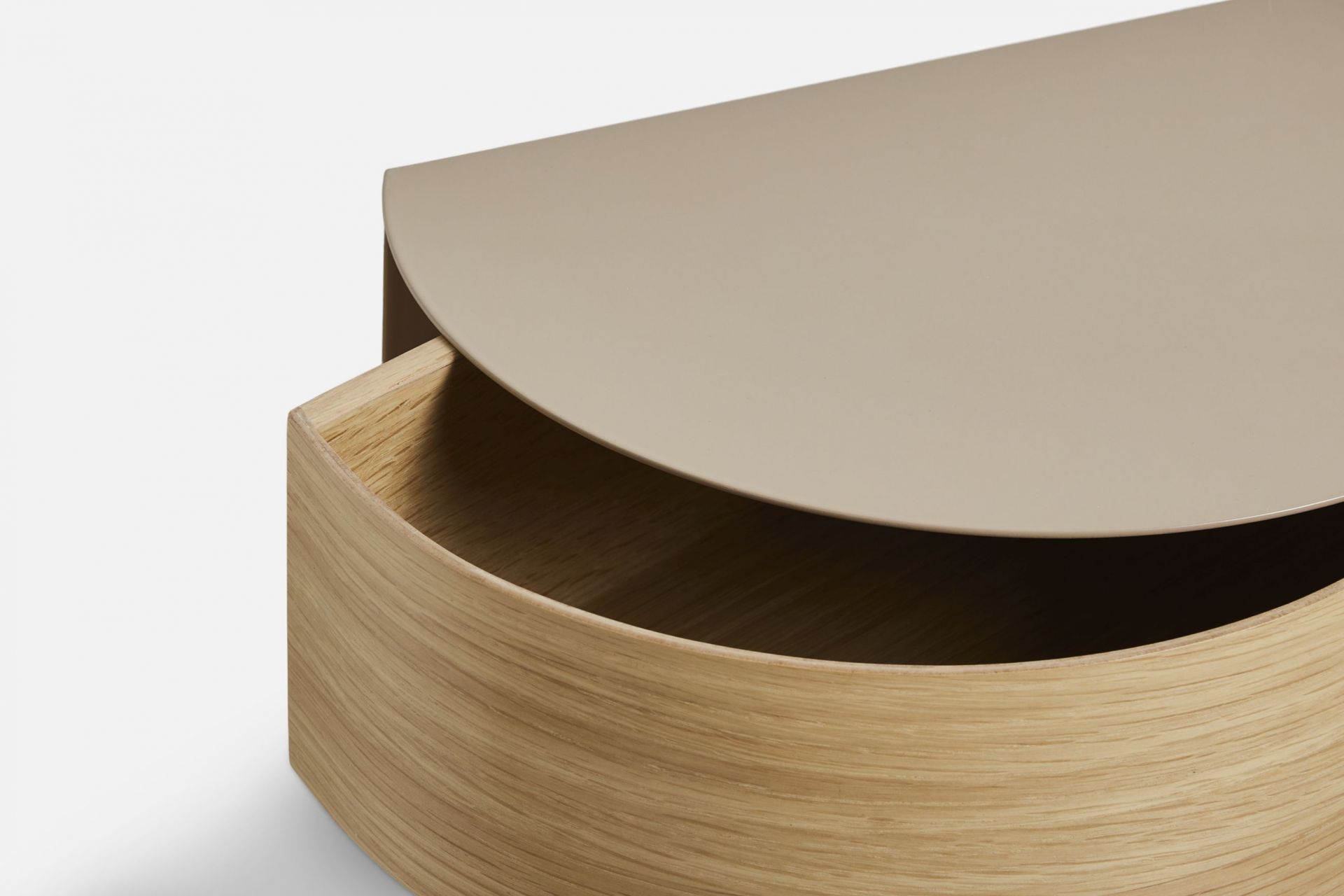Wallie wall drawer shelf grey-beige Woud