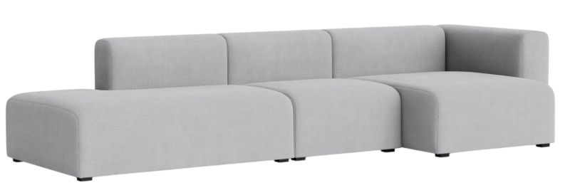 Mags Sofa 3-seater Combination 4 with armrest right Hay 