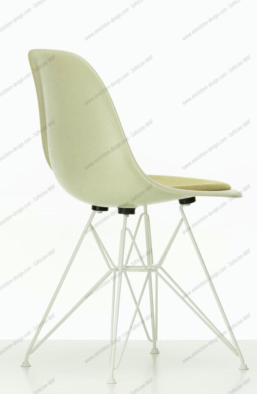 Eames Fiberglass Chair DSR Chair with Seat cushion Vitra