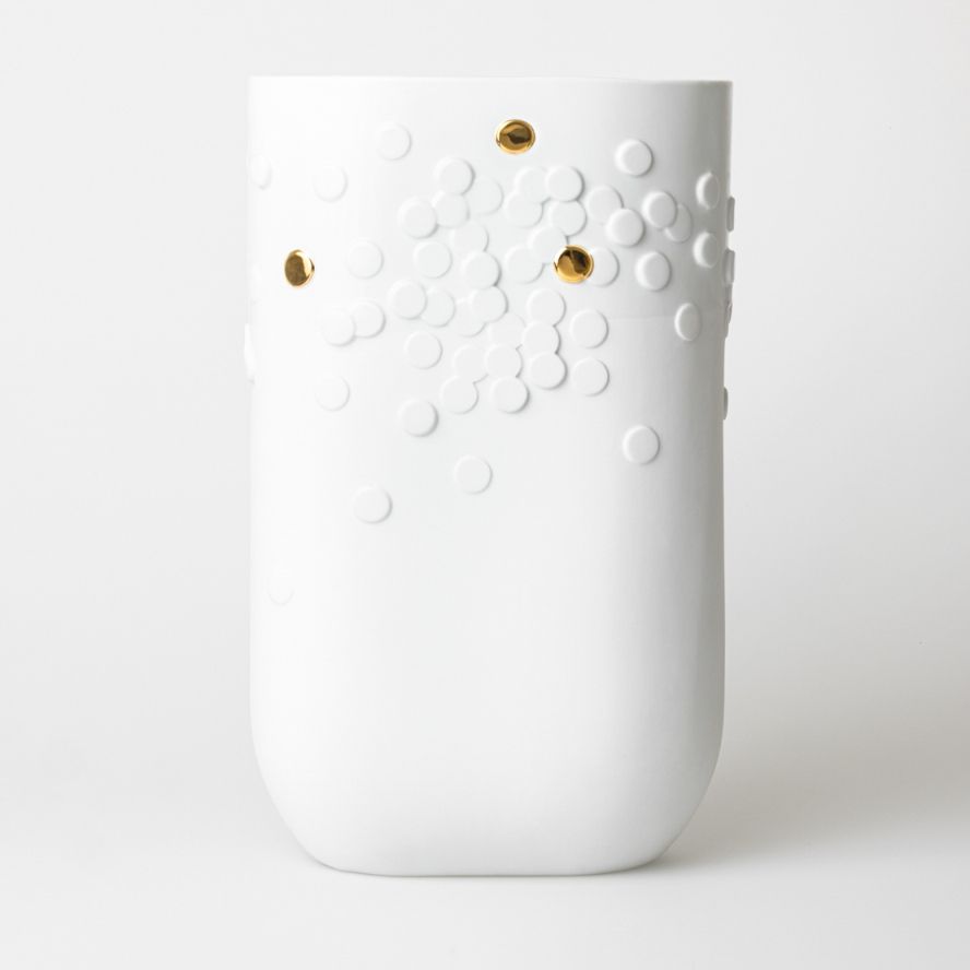 Golden dot vase Floor vase Räder