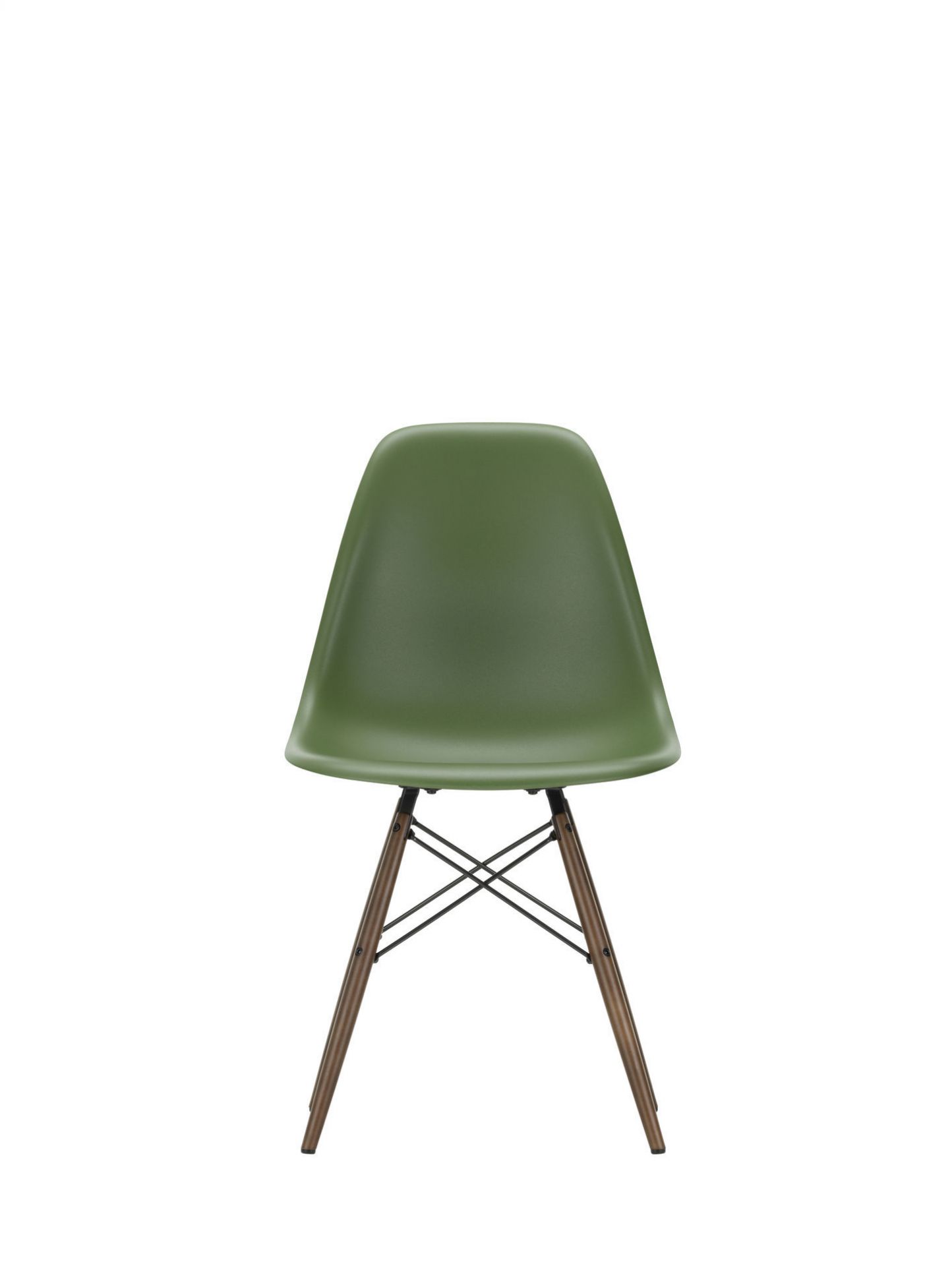 Eames Plastic Side Chair DSW Chair Vitra Maple dark - pebble