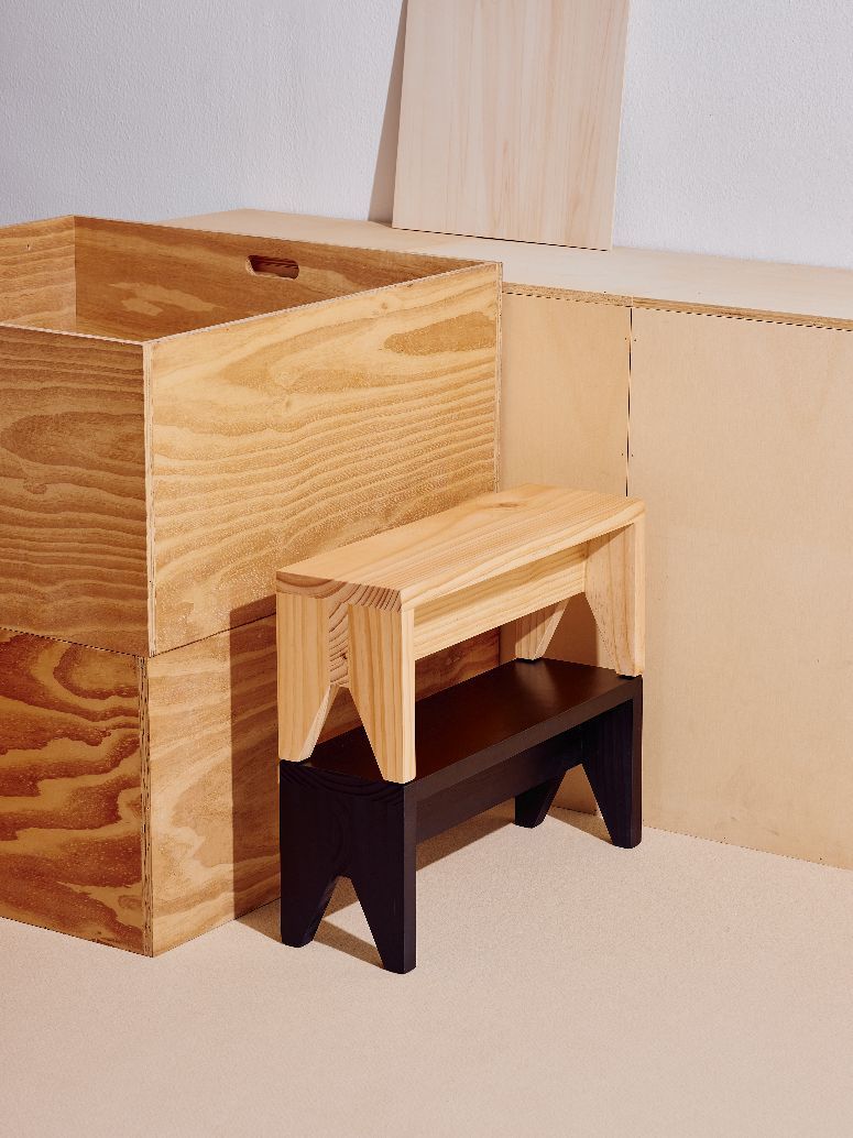 Manolito Stool Long Stool Natural Hay