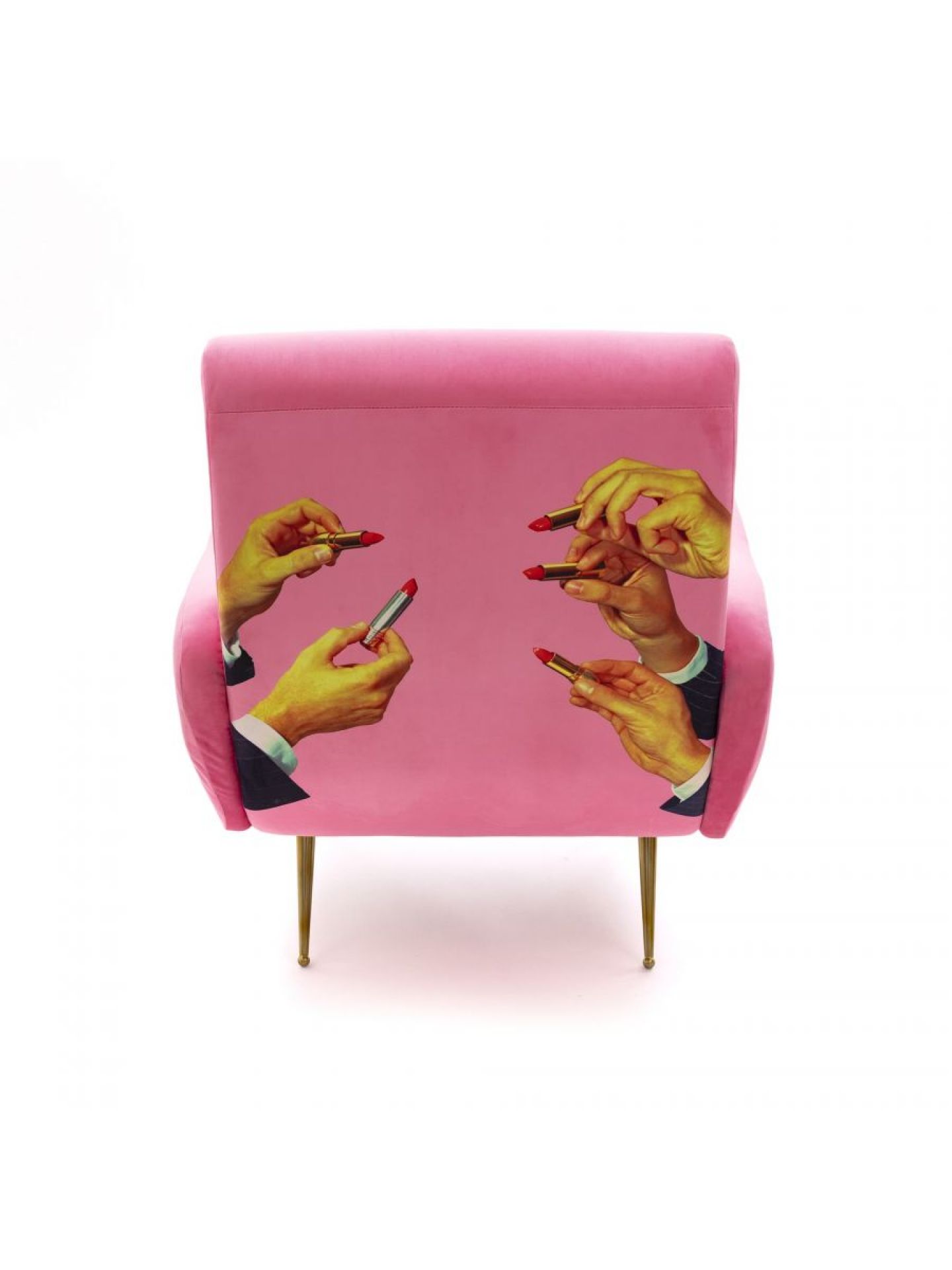 Toiletpaper armchair Lipsticks Pink Seletti Toiletpaper armchair Lipsticks Pink Seletti