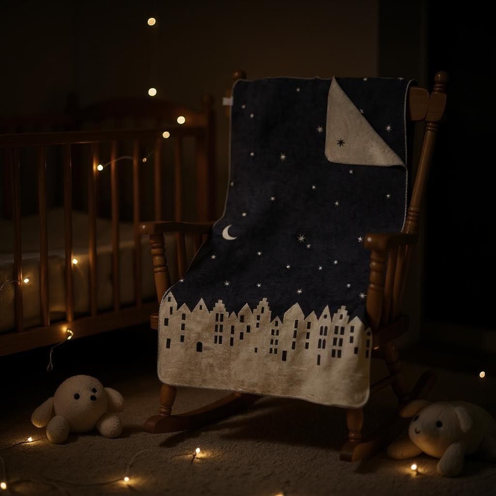 Blanket large winter city wheels