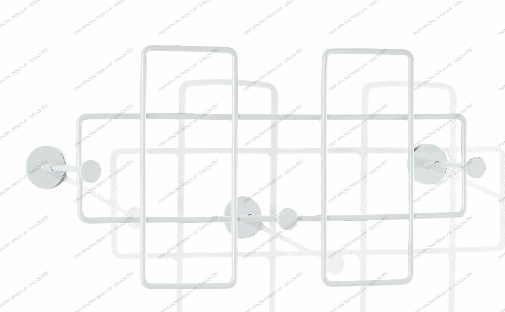 Bazar wall coat rack medium white Richard Lampert