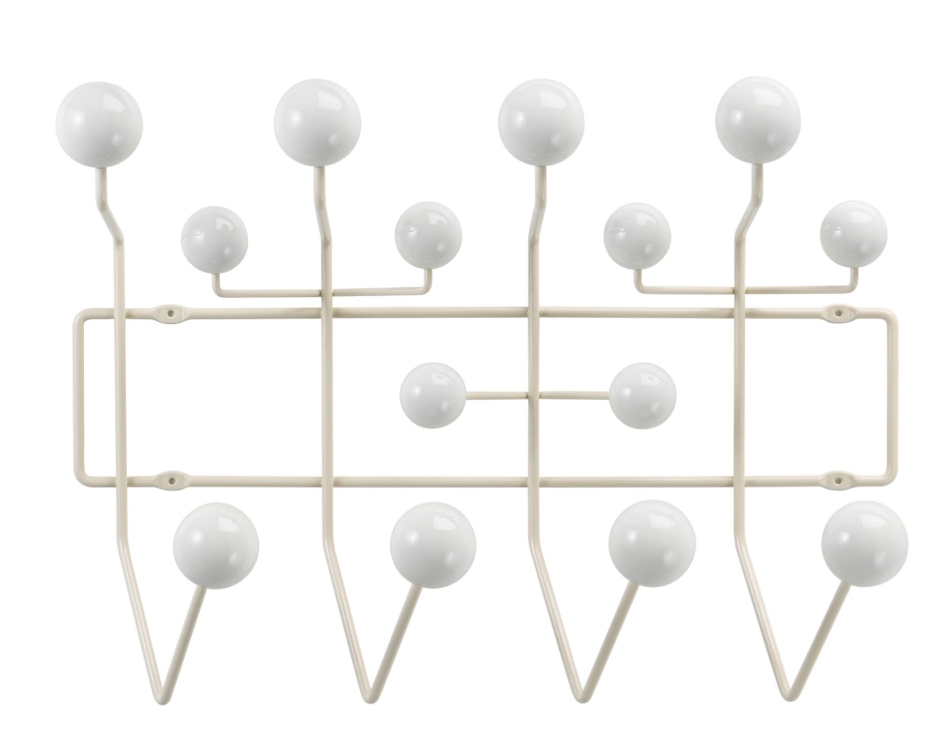 Eames Hang it all coat rack warm white Vitra 