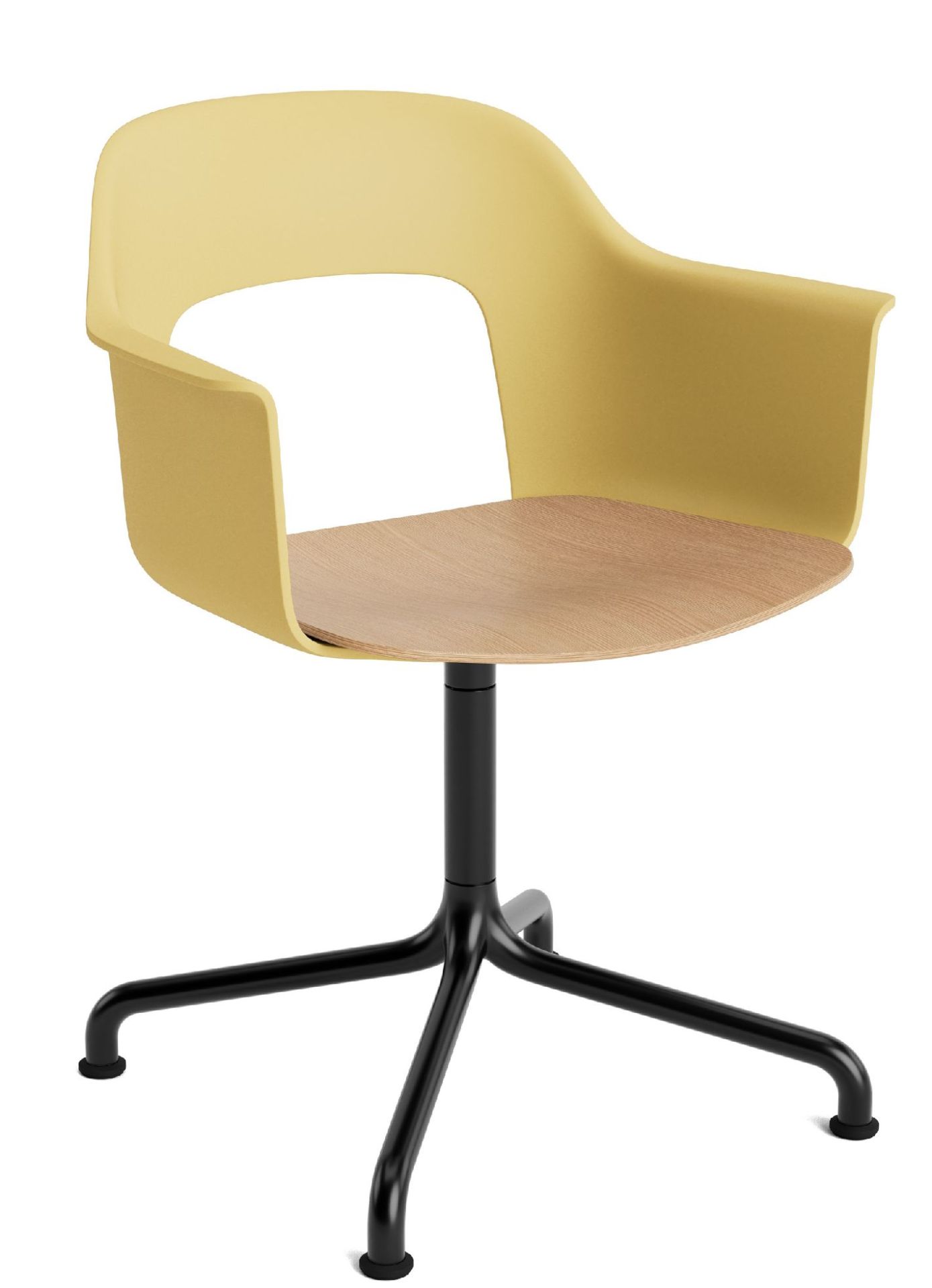Layout Armchair 252 Armchair 4-star base swivel base with curved base Hay  