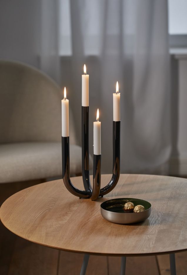 Festive candlestick / candle holder Philippi 