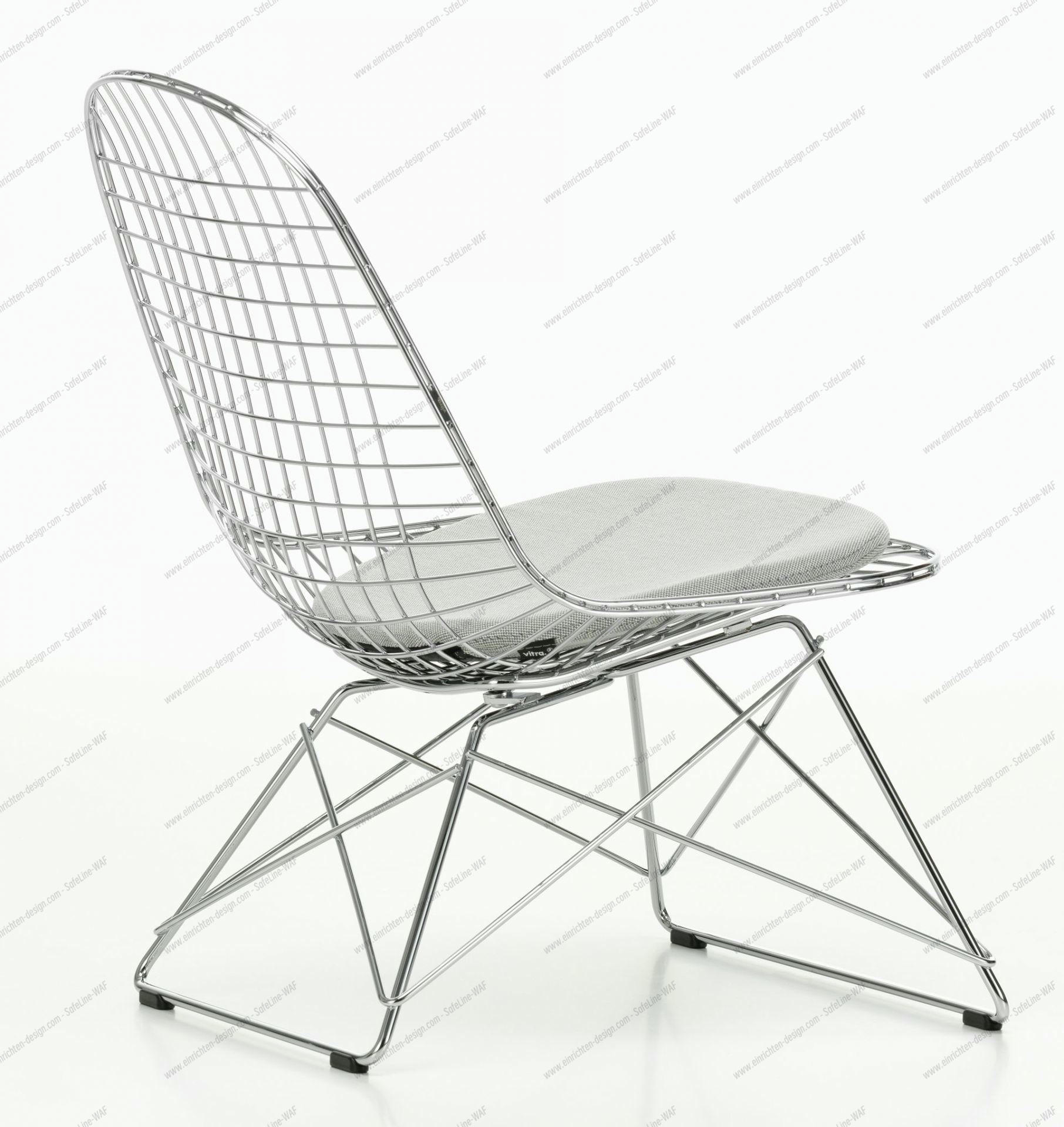LKR-5 Wire Chair Chair with Seat Cushion Vitra