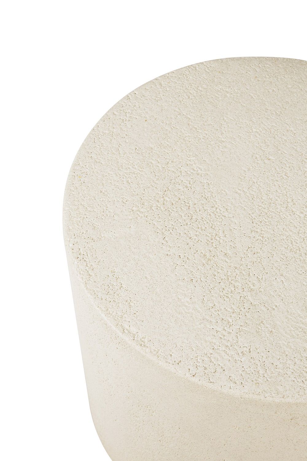 Elements Coffee Table Microcement Off White Round Ethnicraft 
