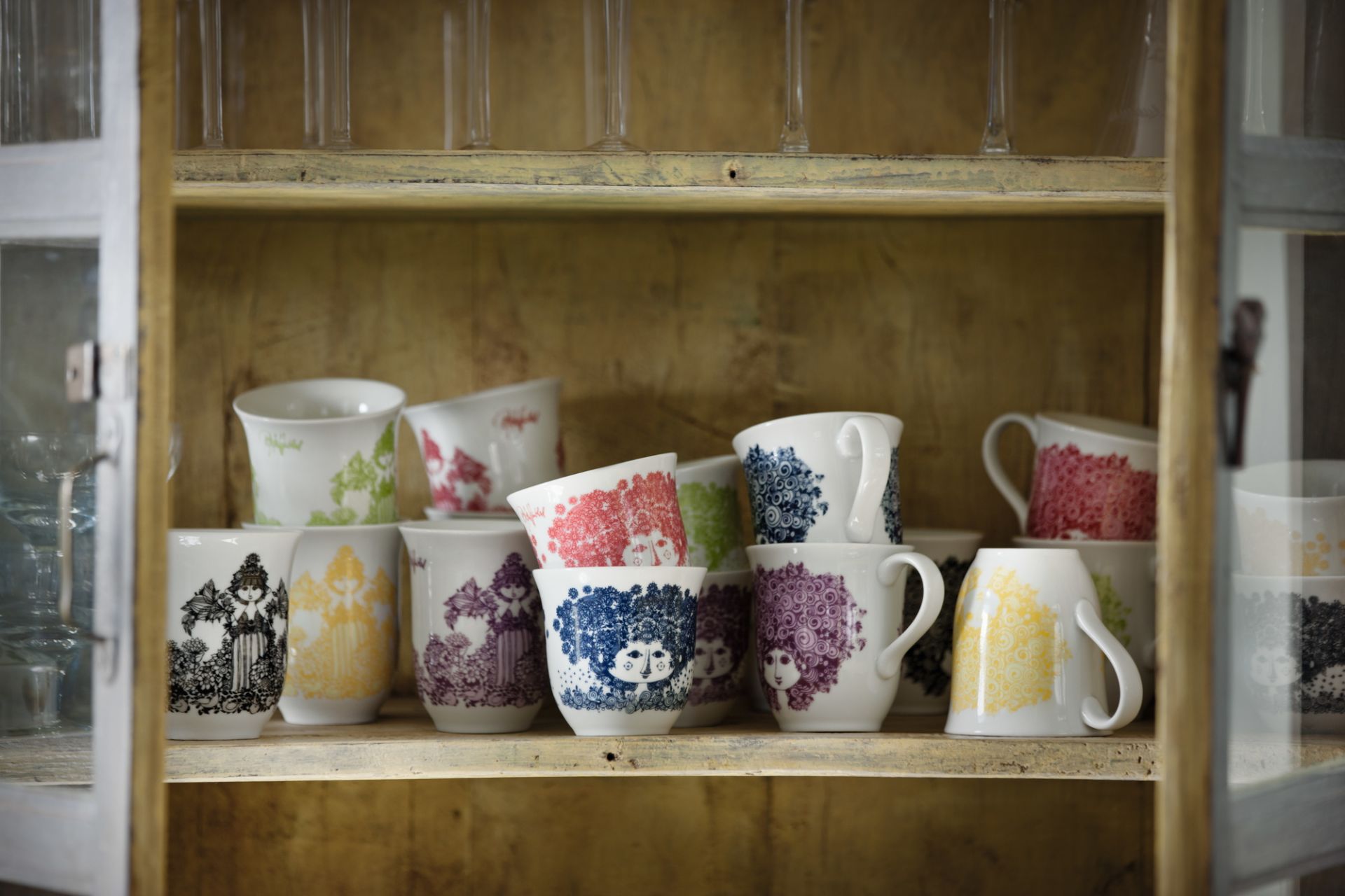 Cecilia thermo mug black Bjorn Wiinblad