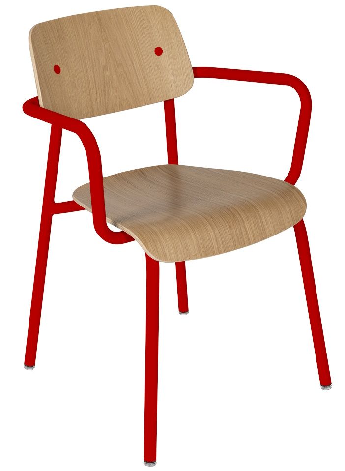 Study Bridge oak armchair Outdoor Fermob