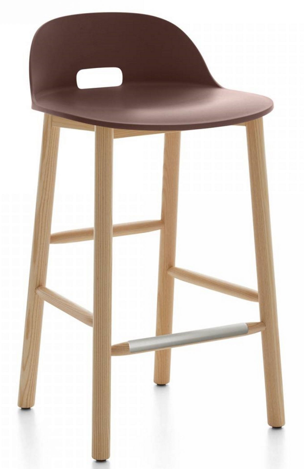 Alfi Bar Stool Low Back Emeco Red