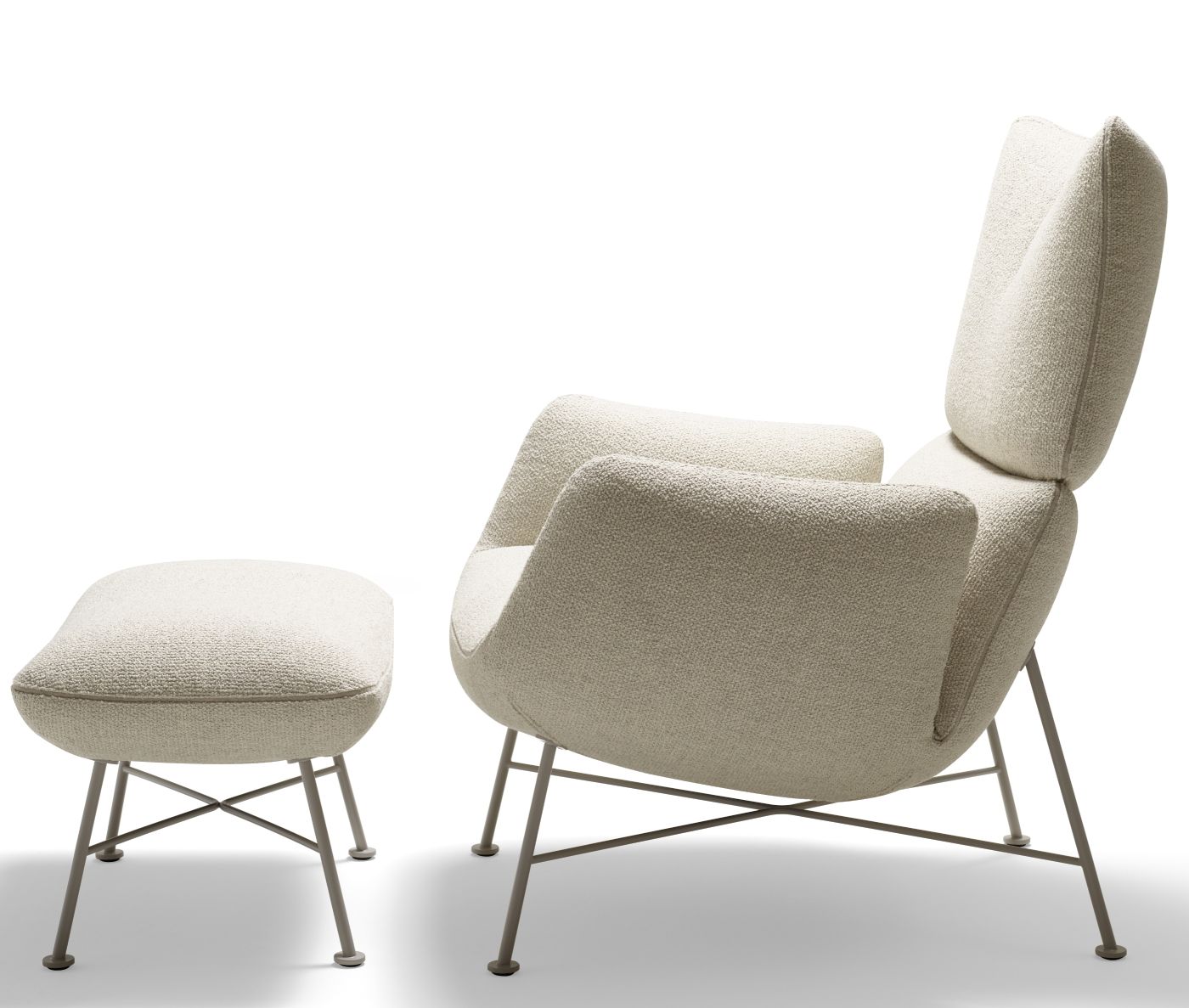 Jalis Lounge Armchair 4-leg Wire Frame Cor