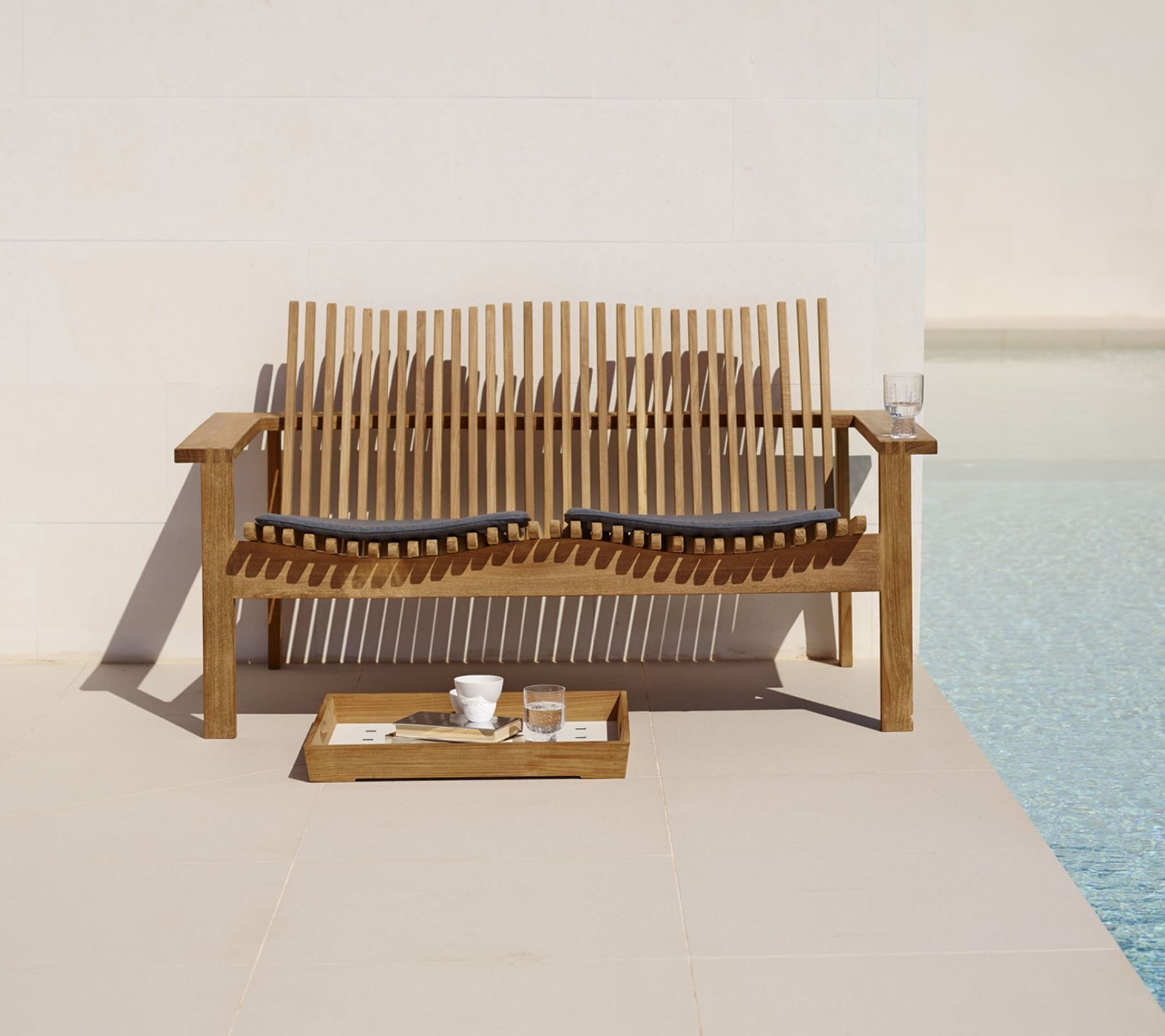 Amaze Outdoor 2 seater Sofa Stackable Cane-Line