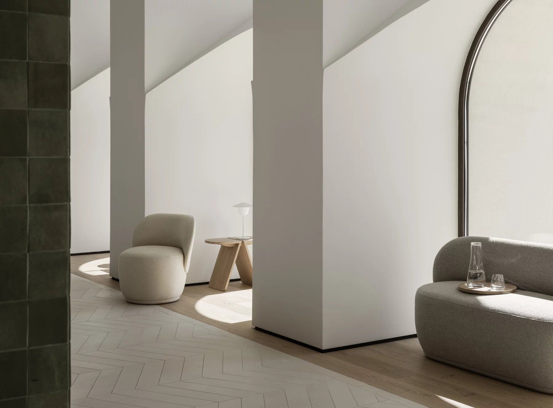 Kuon 2-seater sofa Blomus Socia - Taupe