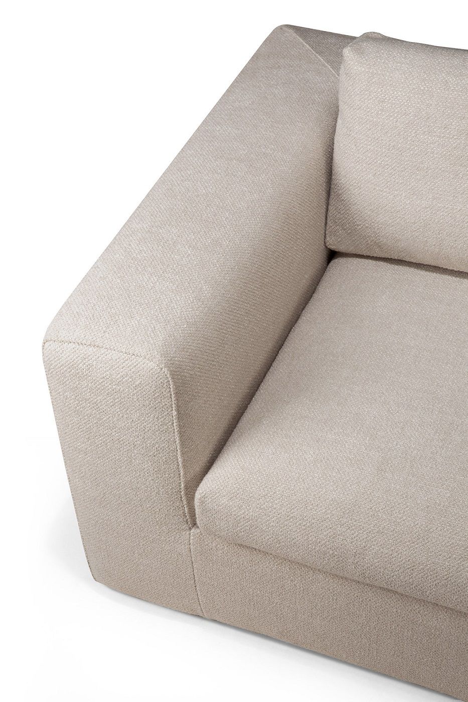 Mellow Sofa Left/Right Armrest Ivory Fabric Ethnicraft 