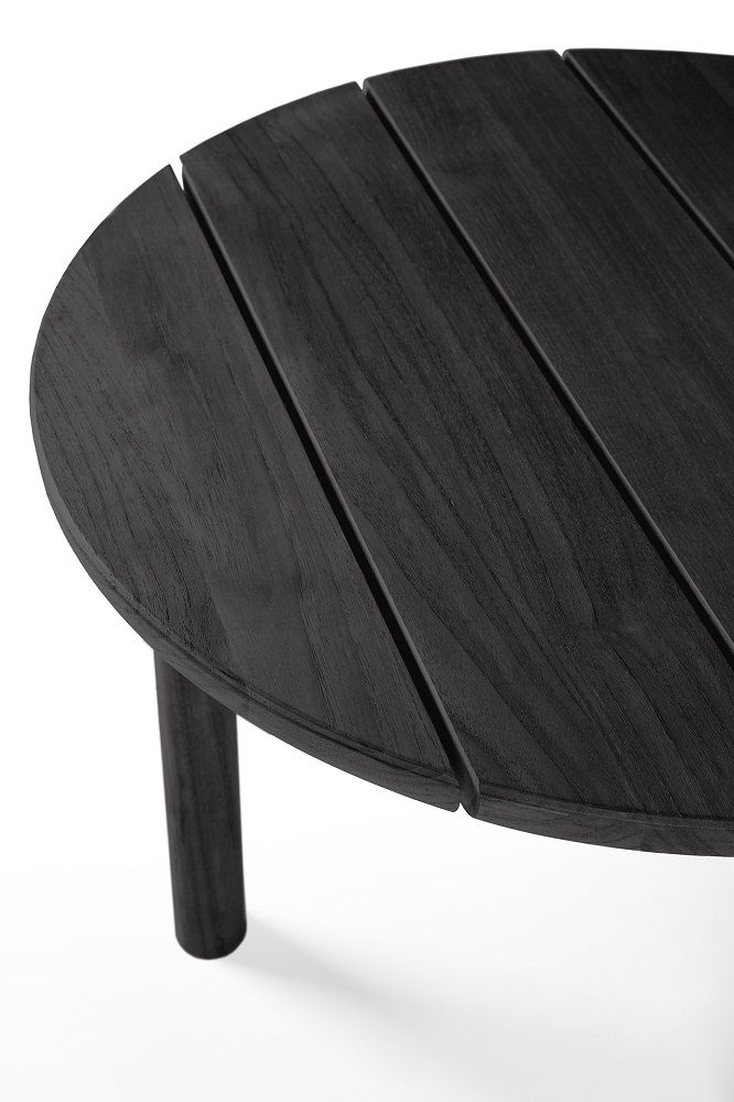 Quatro Outdoor Side Table Teak black Ethnicraft