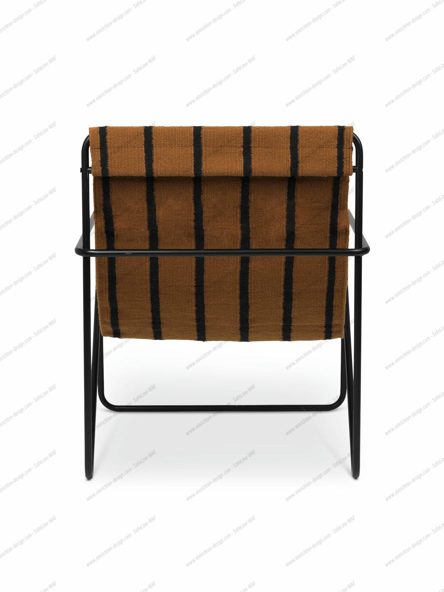 Desert Lounge Chair Black / Stripe Ferm Living