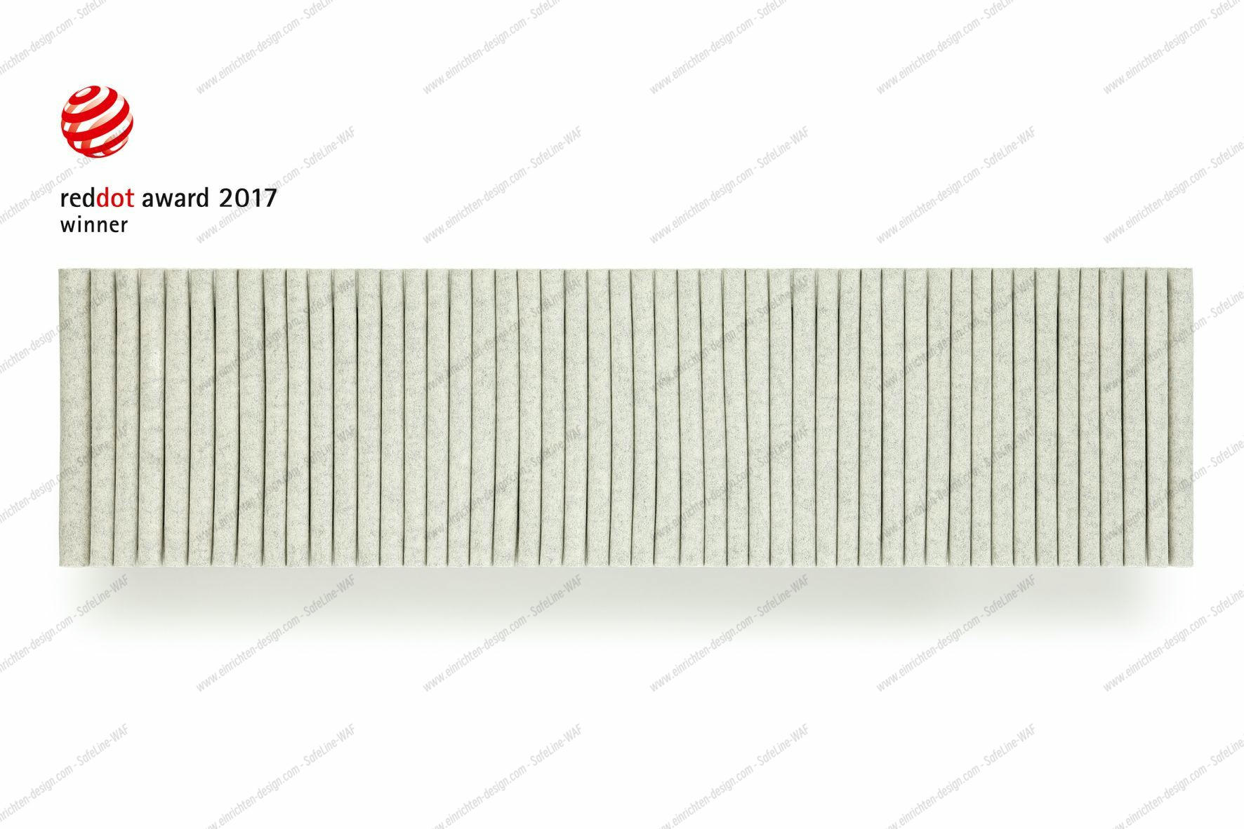 Wave wall module landscape format incl. 2 wall brackets for on-site mounting Hey Sign