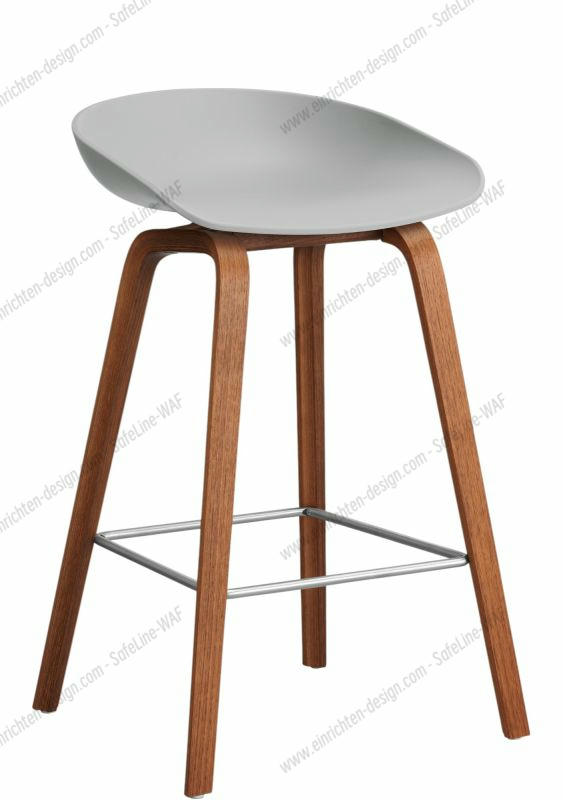 About a Stool AAS32 / AAS 32 Bar stool low WALNUT PURNED / CONCRETE GREY Hay SINGLE PIECES