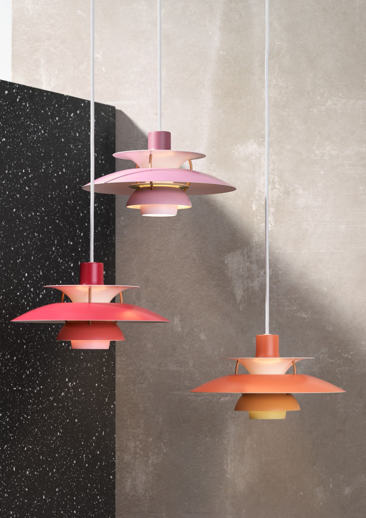 PH 5 Mini Pendelleuchte Louis Poulsen-Hues grau