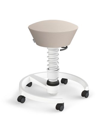 Swopper on Wheels Stool Frame White LIMITED EDITION Aeris