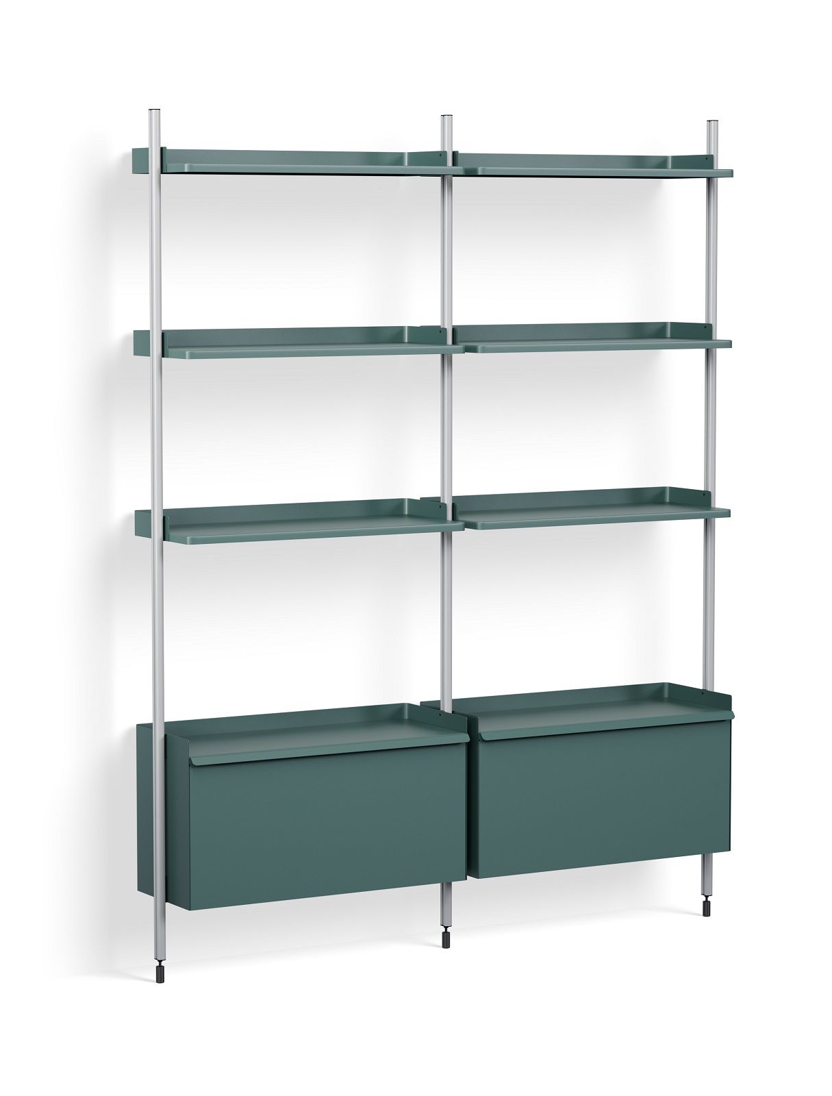 Pier System 132 2 Column Shelf Hay Steel Blue Aluminum
