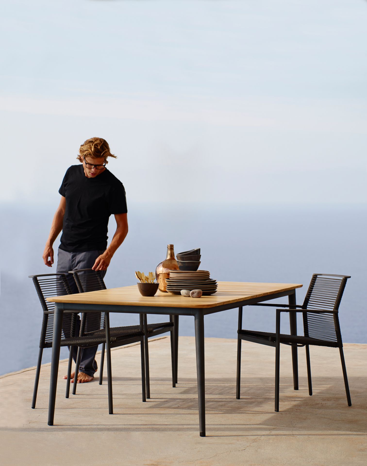 Edge Outdoor Armchair stackable Cane-Line