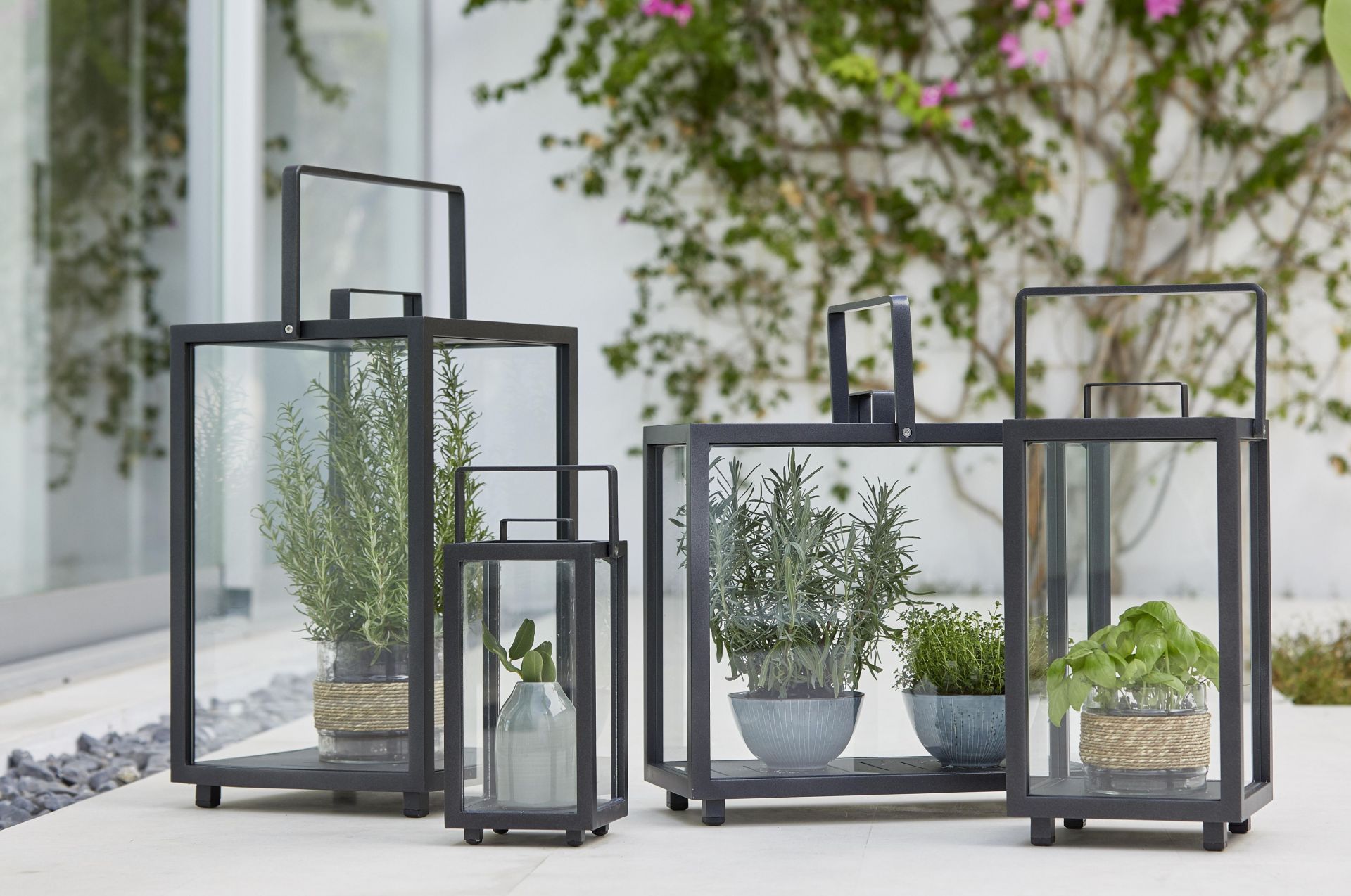Lighthouse Lantern Rectangular Teak Cane-Line
