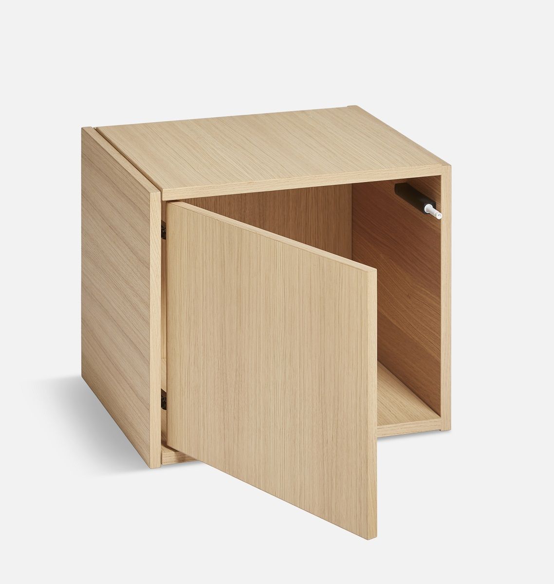 Bricks Cube Door Left  Shelf Woud