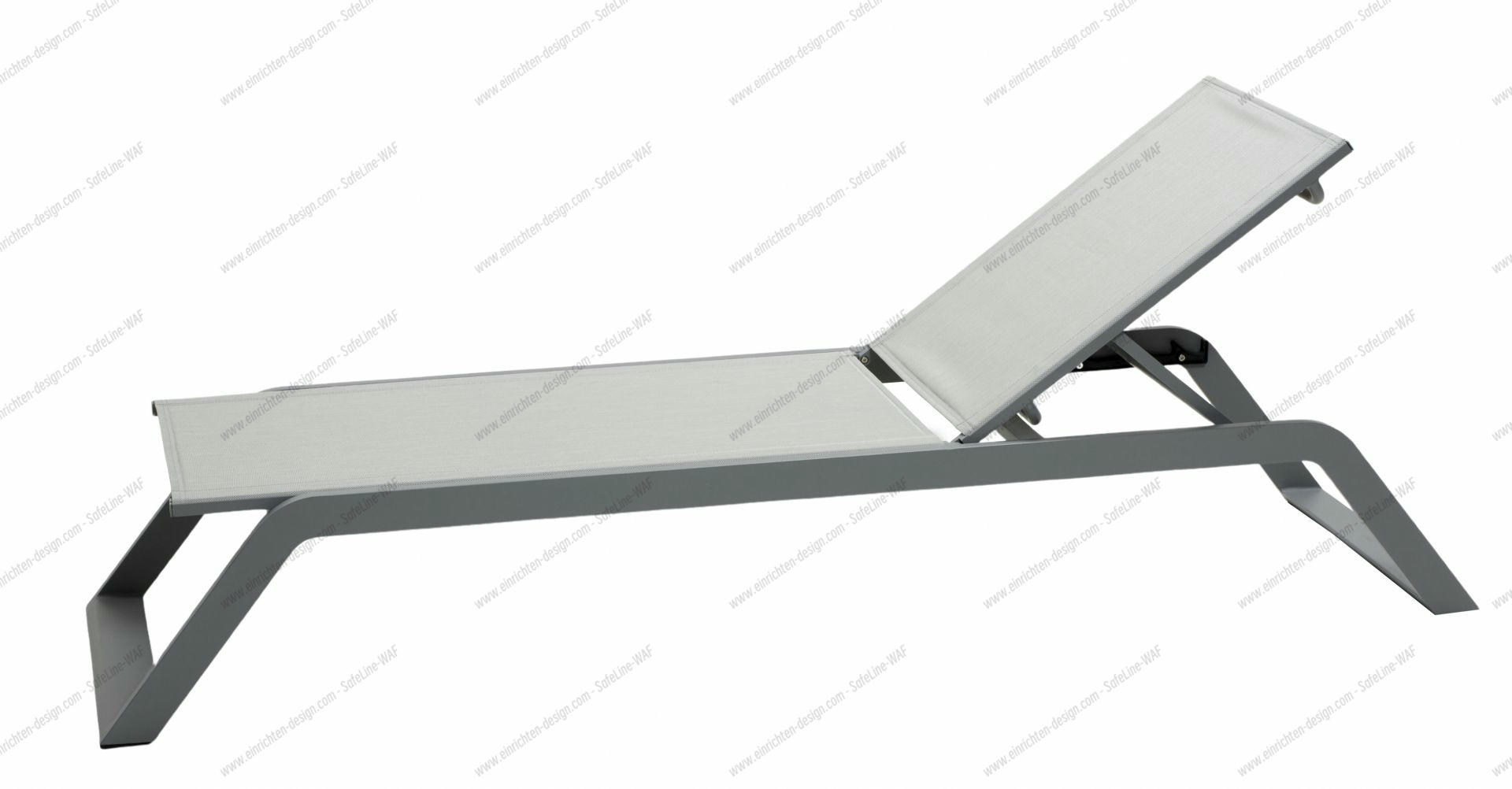 Siesta Outdoor Sun lounger Cane-Line light gray