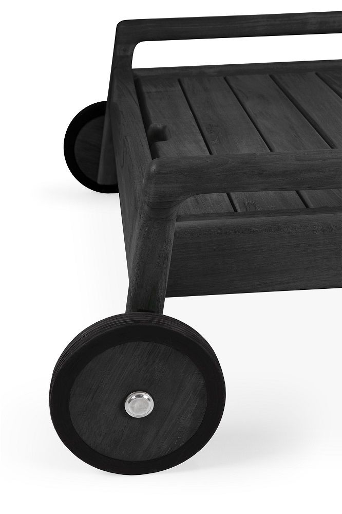 Jack Outdoor Adjustable Lounger Teak black Ethnicraft