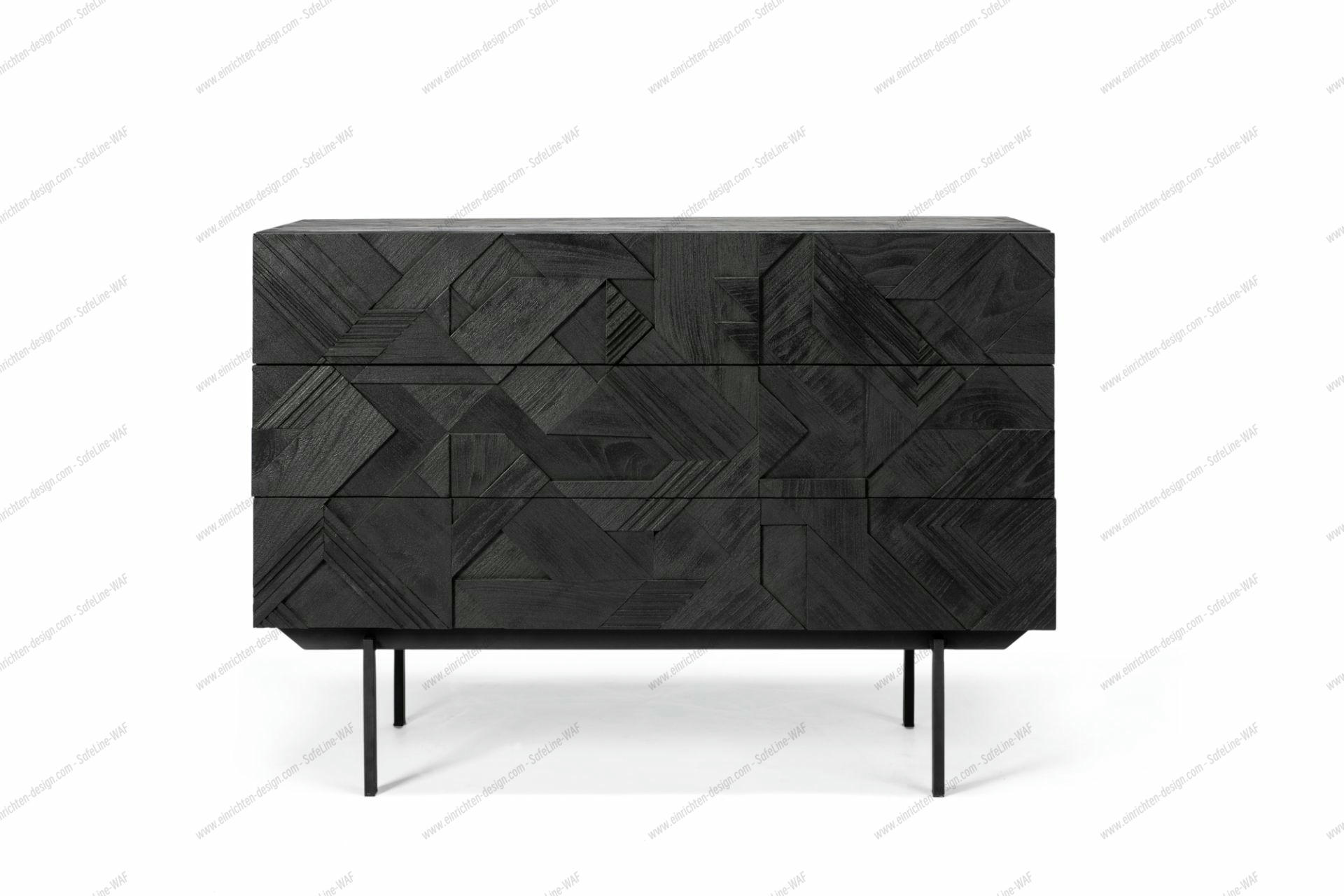 Graphic Chest Of Drawers With 3 Drawers Ethnicraft