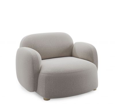 Gem lounge chair with armrest Northern