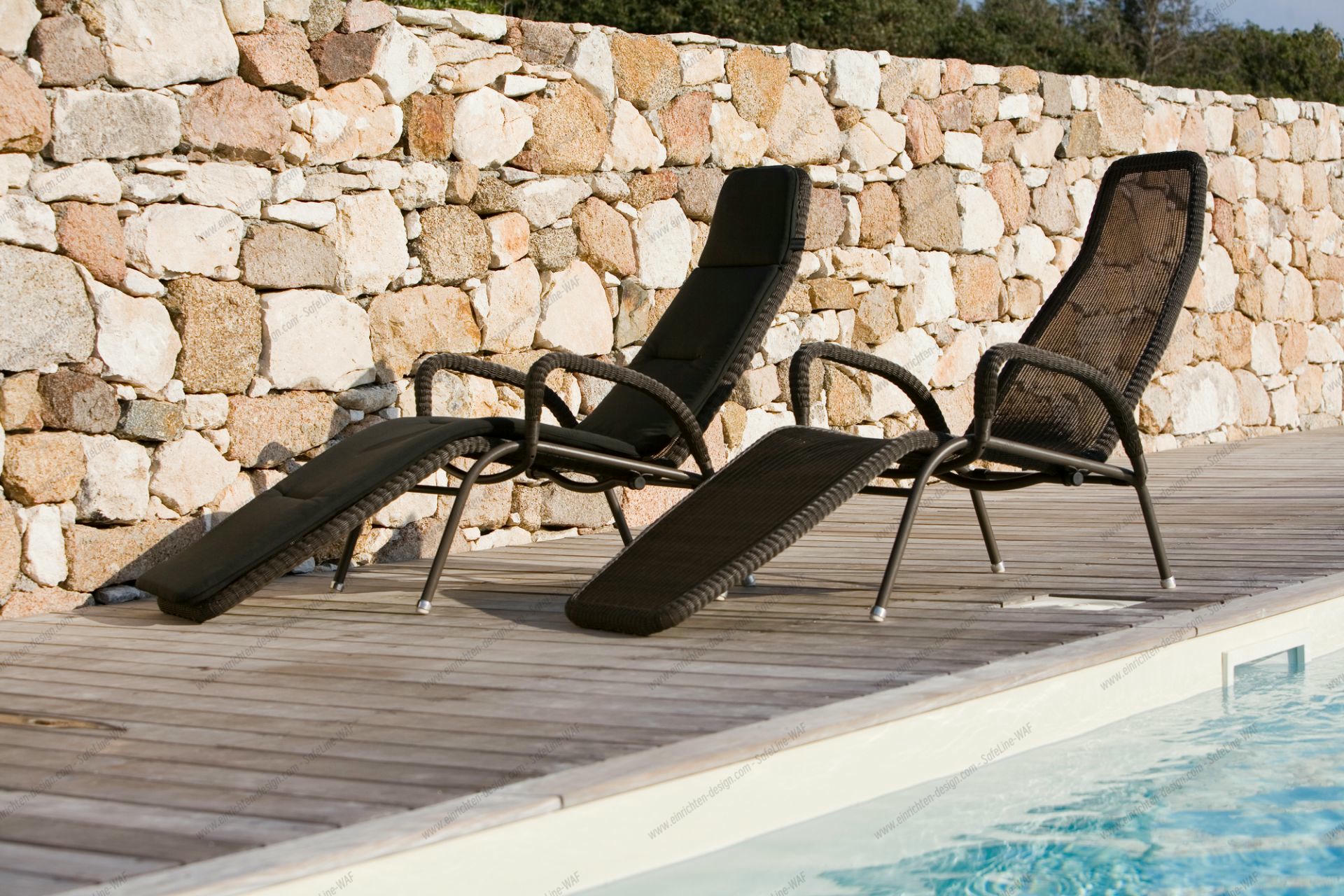 Sunrise Outdoor Sun lounger stackable Cane-Line