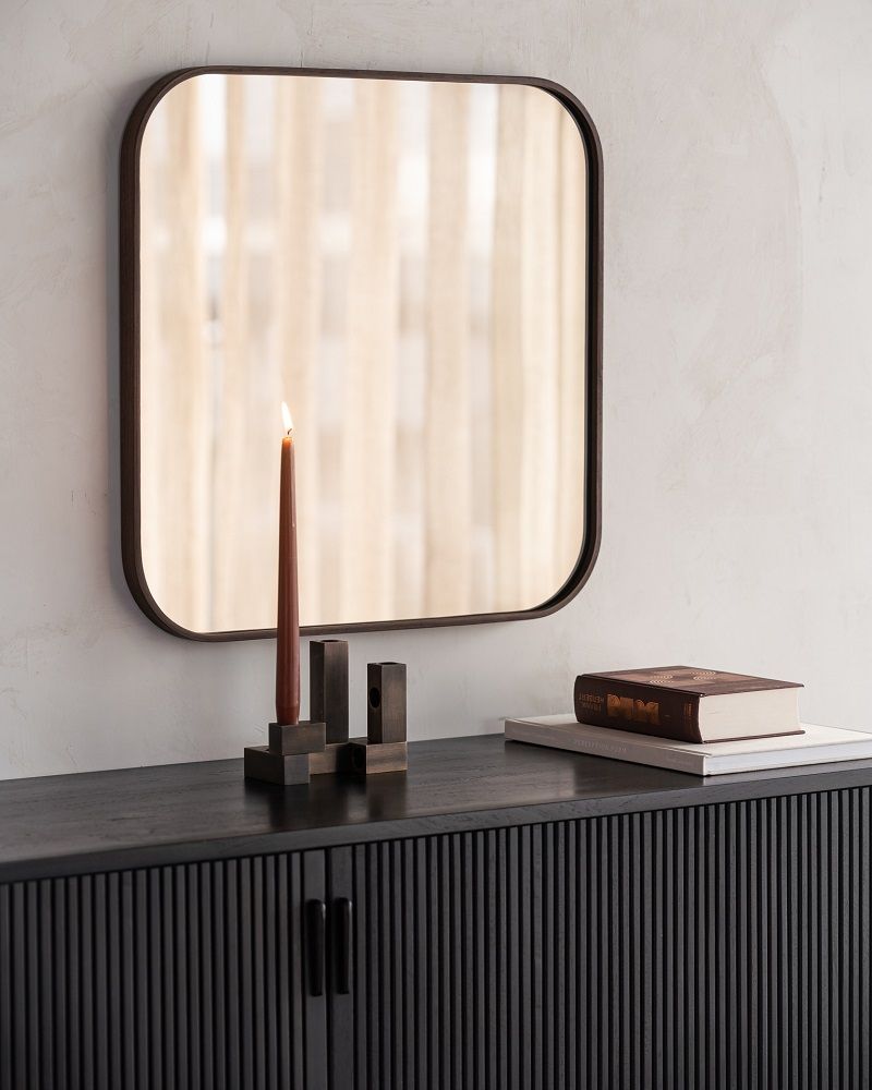 Camber Wall Mirror Bronze Ethnicraft