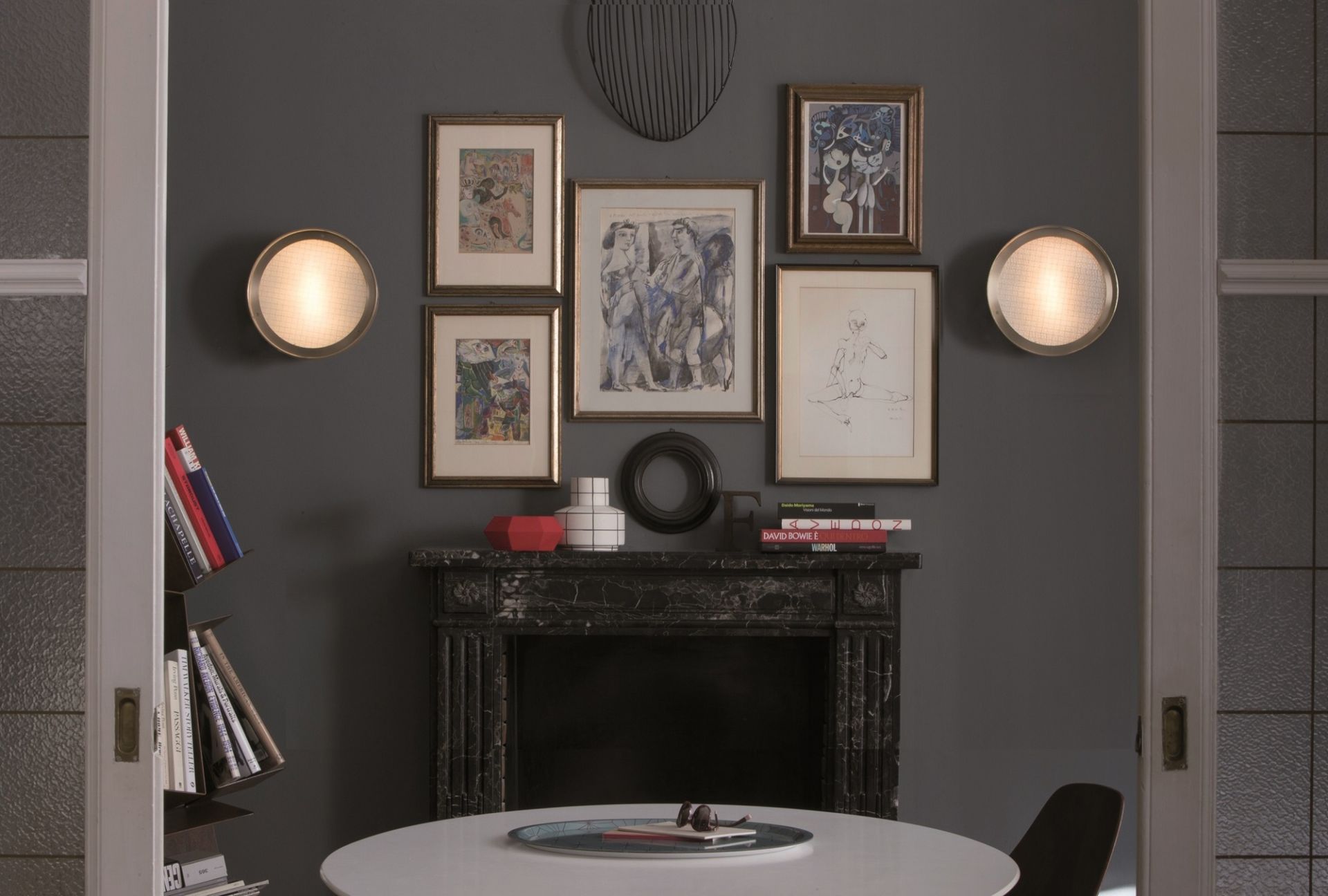 Berlin Wall and Ceiling Lamp Oluce