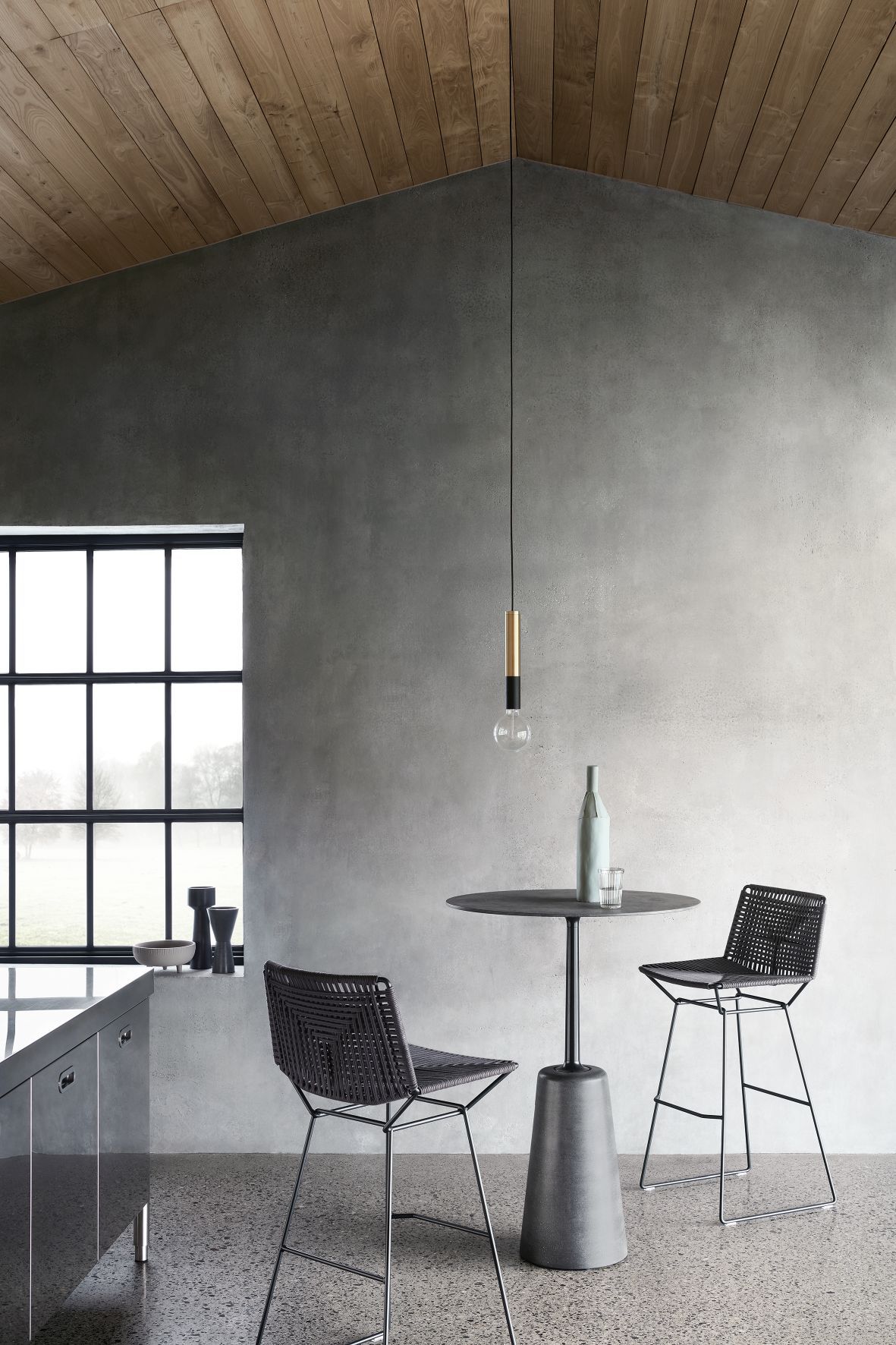 Rock Table Bar Table Concrete MDF Italia
