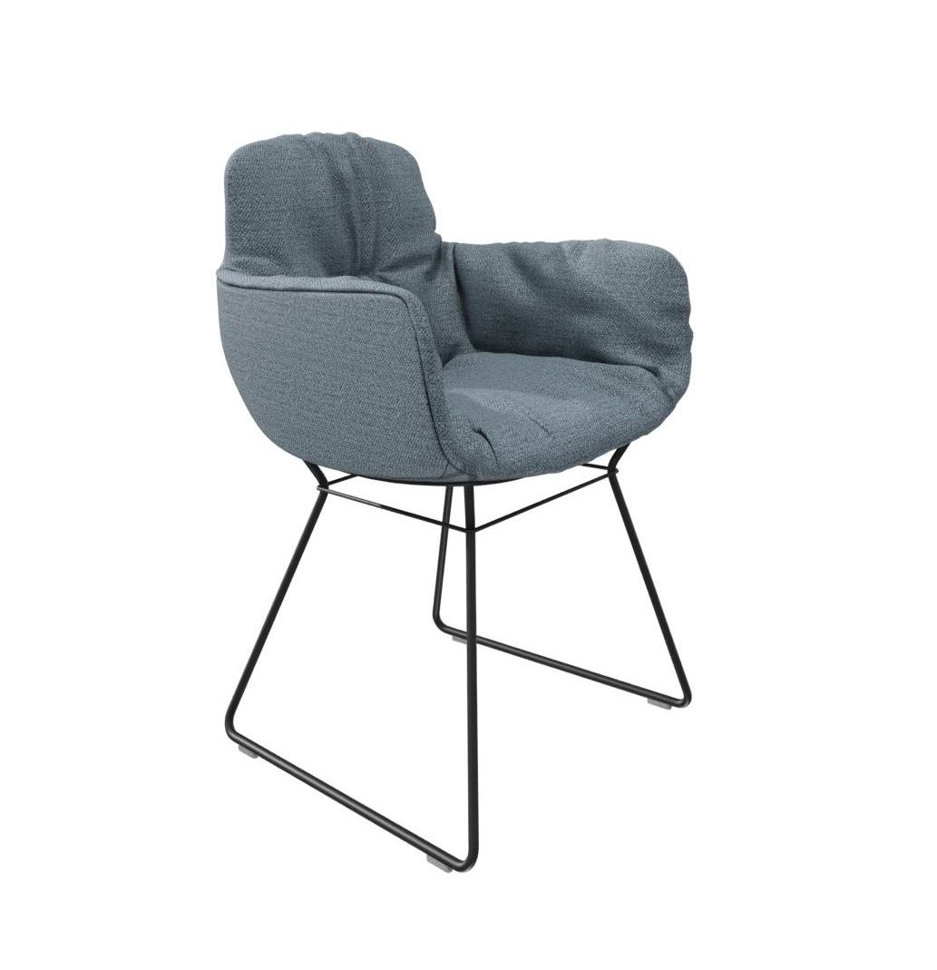 Leya chair armrest high Fabric Safire Freifrau Manufaktur