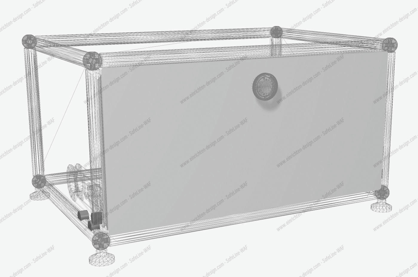 Spare part door leaf for USM Haller door 50x25 , without screws, without fittings, without handle SINGLE PIECES